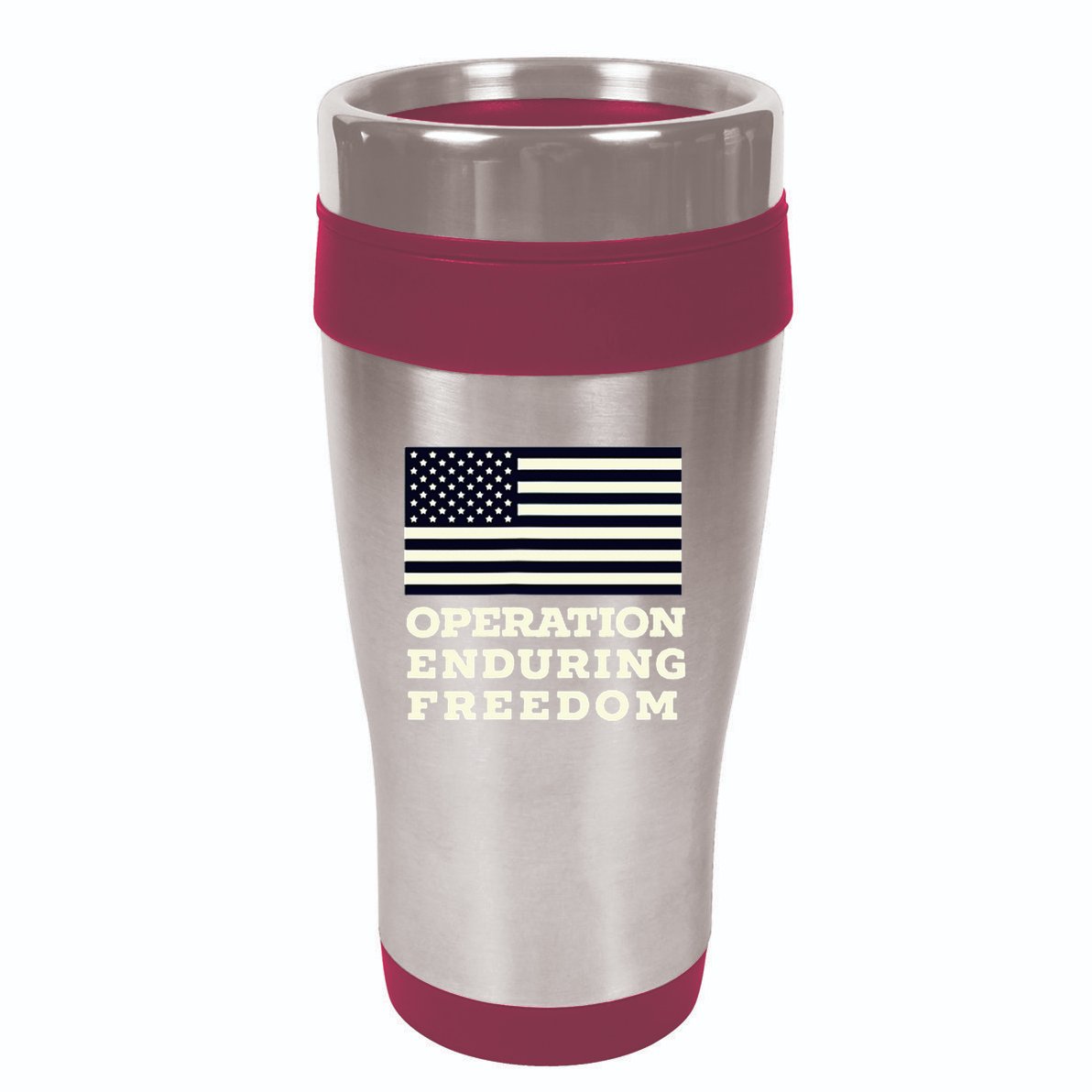 Operation Enduring Freedom Oef Veteran 16oz Travel Tumbler