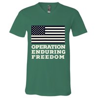 Operation Enduring Freedom Oef Veteran V-Neck T-Shirt