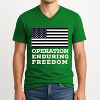 Operation Enduring Freedom Oef Veteran V-Neck T-Shirt