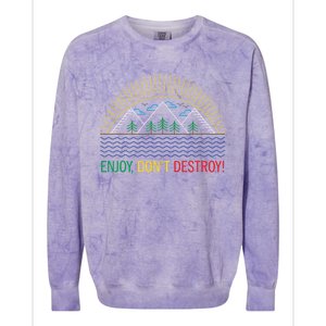 Outdoor Enthusiast Green Living Climate Change Save Earth Gift Colorblast Crewneck Sweatshirt