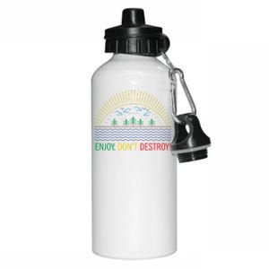 Outdoor Enthusiast Green Living Climate Change Save Earth Gift Aluminum Water Bottle