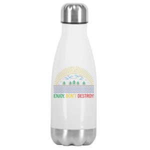 Outdoor Enthusiast Green Living Climate Change Save Earth Gift Stainless Steel Insulated Water Bottle