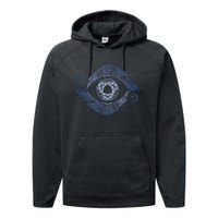 OdinS Eye Graphic Viking Northman Art Performance Fleece Hoodie