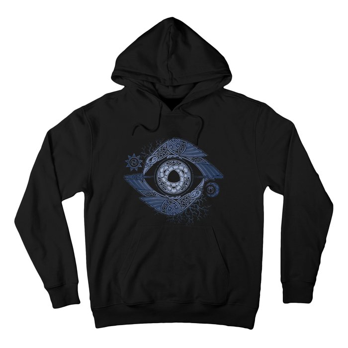 OdinS Eye Graphic Viking Northman Art Hoodie