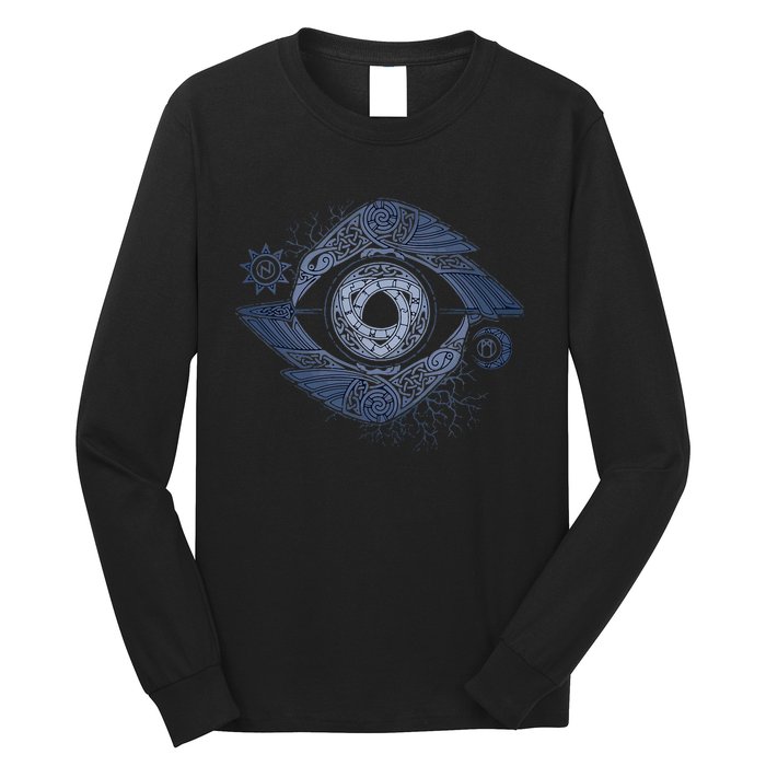 OdinS Eye Graphic Viking Northman Art Long Sleeve Shirt