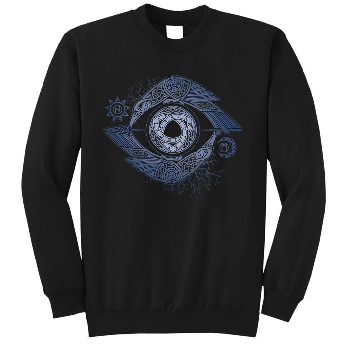 OdinS Eye Graphic Viking Northman Art Sweatshirt