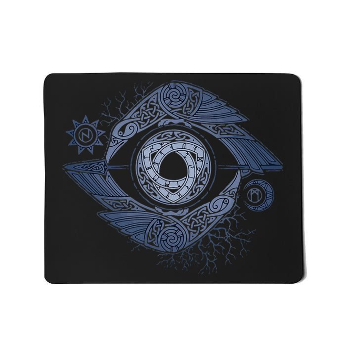 OdinS Eye Graphic Viking Northman Art Mousepad