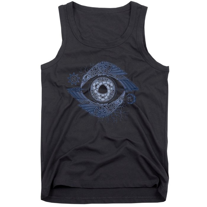 OdinS Eye Graphic Viking Northman Art Tank Top