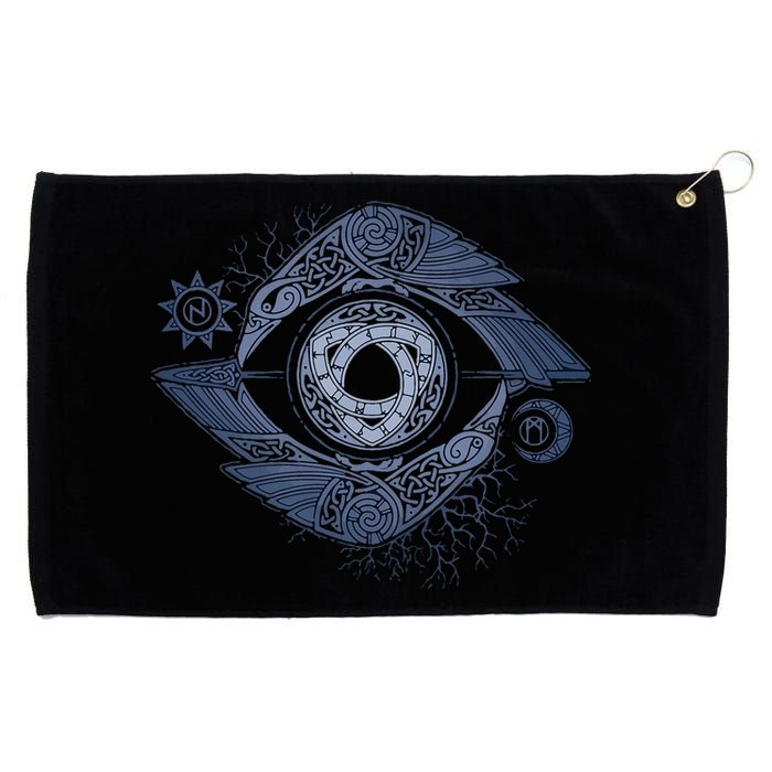 OdinS Eye Graphic Viking Northman Art Grommeted Golf Towel