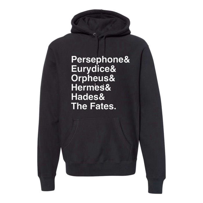 Orpheus Eurydice Hadestown Broadway Musical Theatre Premium Hoodie