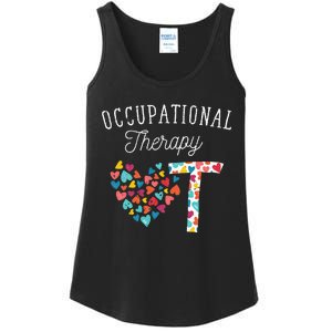 OT Exercise Heart OTA Therapy Exercise Occupational Therapy Ladies Essential Tank