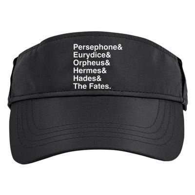 Orpheus Eurydice Hadestown Broadway Musical Theatre Adult Drive Performance Visor