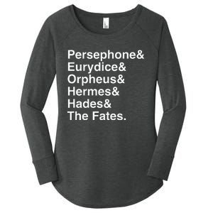 Orpheus Eurydice Hadestown Broadway Musical Theatre Women's Perfect Tri Tunic Long Sleeve Shirt