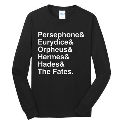 Orpheus Eurydice Hadestown Broadway Musical Theatre Tall Long Sleeve T-Shirt