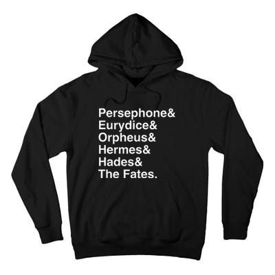 Orpheus Eurydice Hadestown Broadway Musical Theatre Tall Hoodie