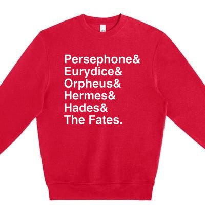 Orpheus Eurydice Hadestown Broadway Musical Theatre Premium Crewneck Sweatshirt