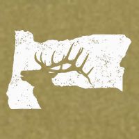 Oregon Elk Hunting Bull Elk State Shape Garment-Dyed Women's Muscle Tee