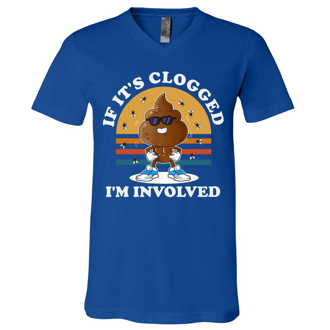 Offensive Embarrassing Inappropriate V-Neck T-Shirt