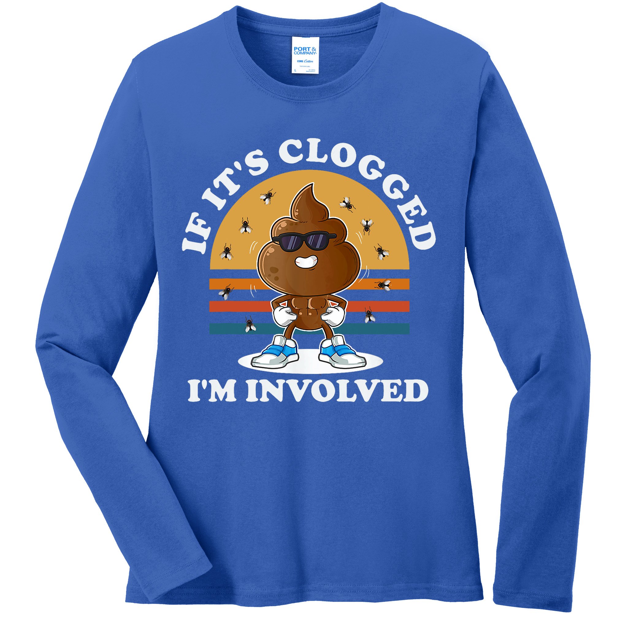 Offensive Embarrassing Inappropriate Ladies Long Sleeve Shirt