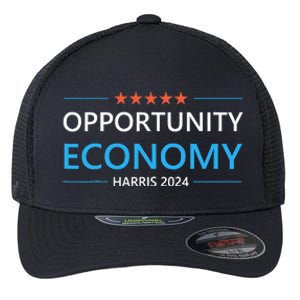 Opportunity Economy Kamala Harris 2024 Harris Walz Flexfit Unipanel Trucker Cap