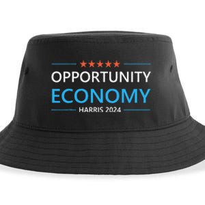 Opportunity Economy Kamala Harris 2024 Harris Walz Sustainable Bucket Hat