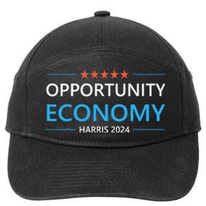 Opportunity Economy Kamala Harris 2024 Harris Walz 7-Panel Snapback Hat