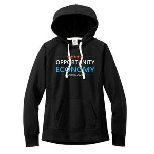 Opportunity Economy Kamala Harris 2024 Harris Walz Women's Fleece Hoodie