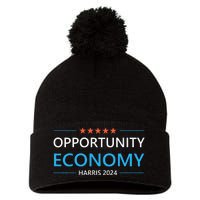 Opportunity Economy Kamala Harris 2024 Harris Walz Pom Pom 12in Knit Beanie