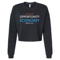 Opportunity Economy Kamala Harris 2024 Harris Walz Cropped Pullover Crew