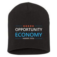 Opportunity Economy Kamala Harris 2024 Harris Walz Short Acrylic Beanie