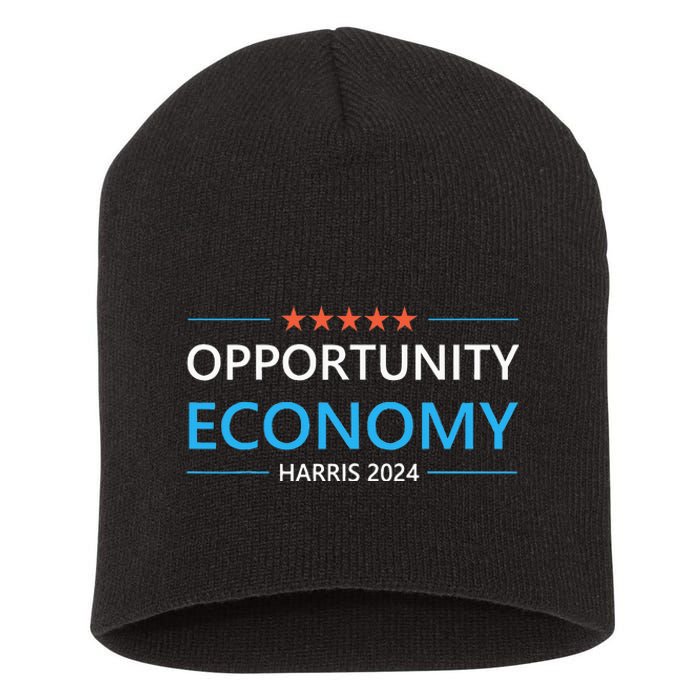 Opportunity Economy Kamala Harris 2024 Harris Walz Short Acrylic Beanie