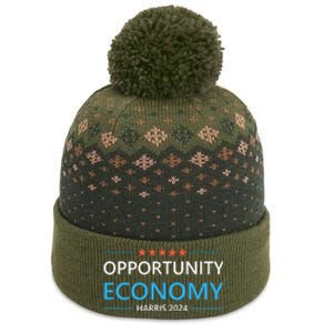 Opportunity Economy Kamala Harris 2024 Harris Walz The Baniff Cuffed Pom Beanie