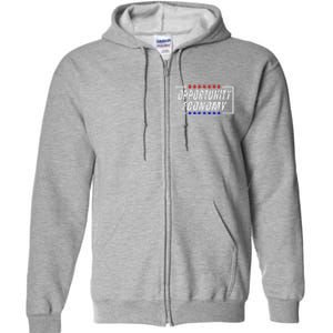 Opportunity Economy Kamala Harris Supporters Full Zip Hoodie