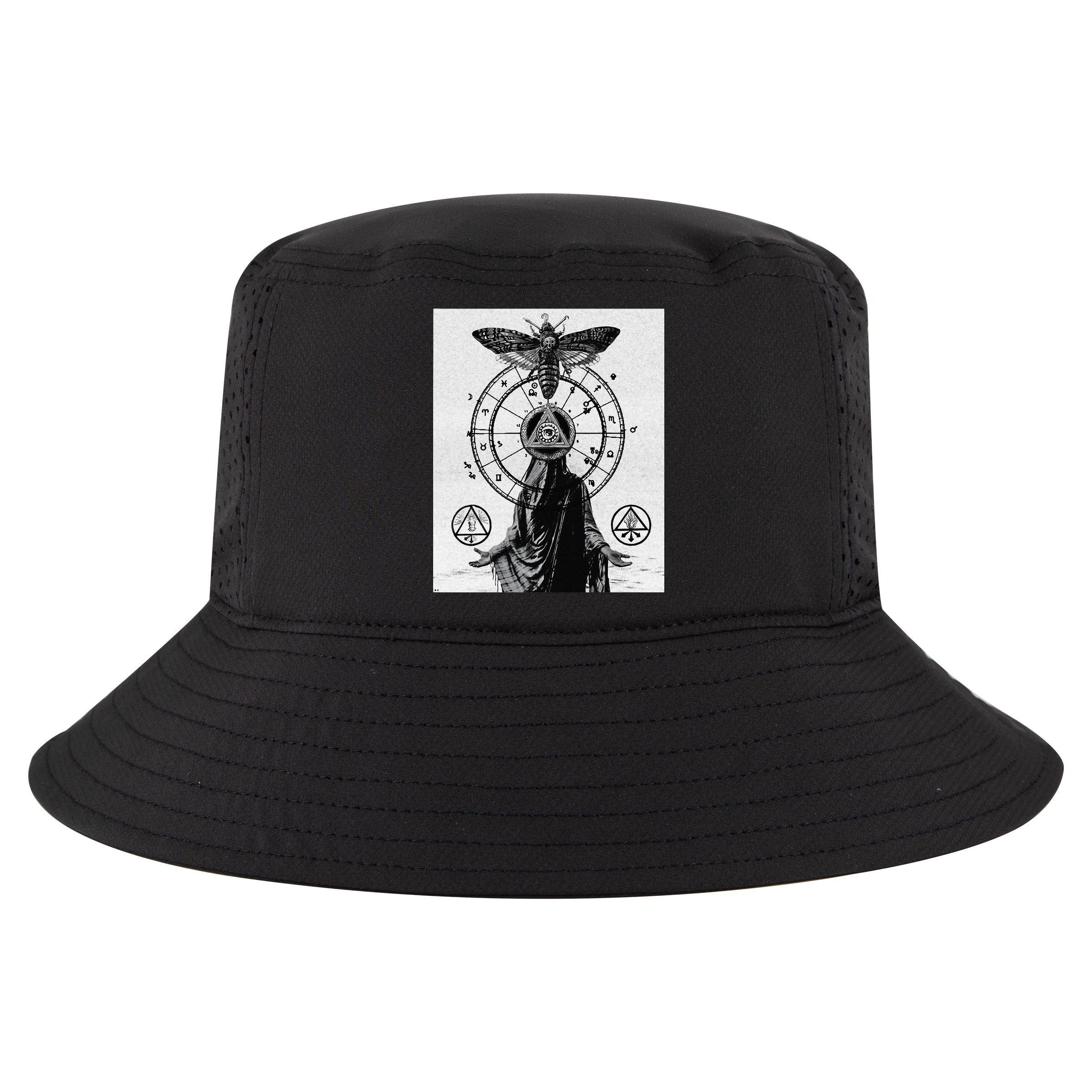 Occult Esoteric Mysticism Gothic Unholy Dark Aesthetic Goth Cool Comfort Performance Bucket Hat