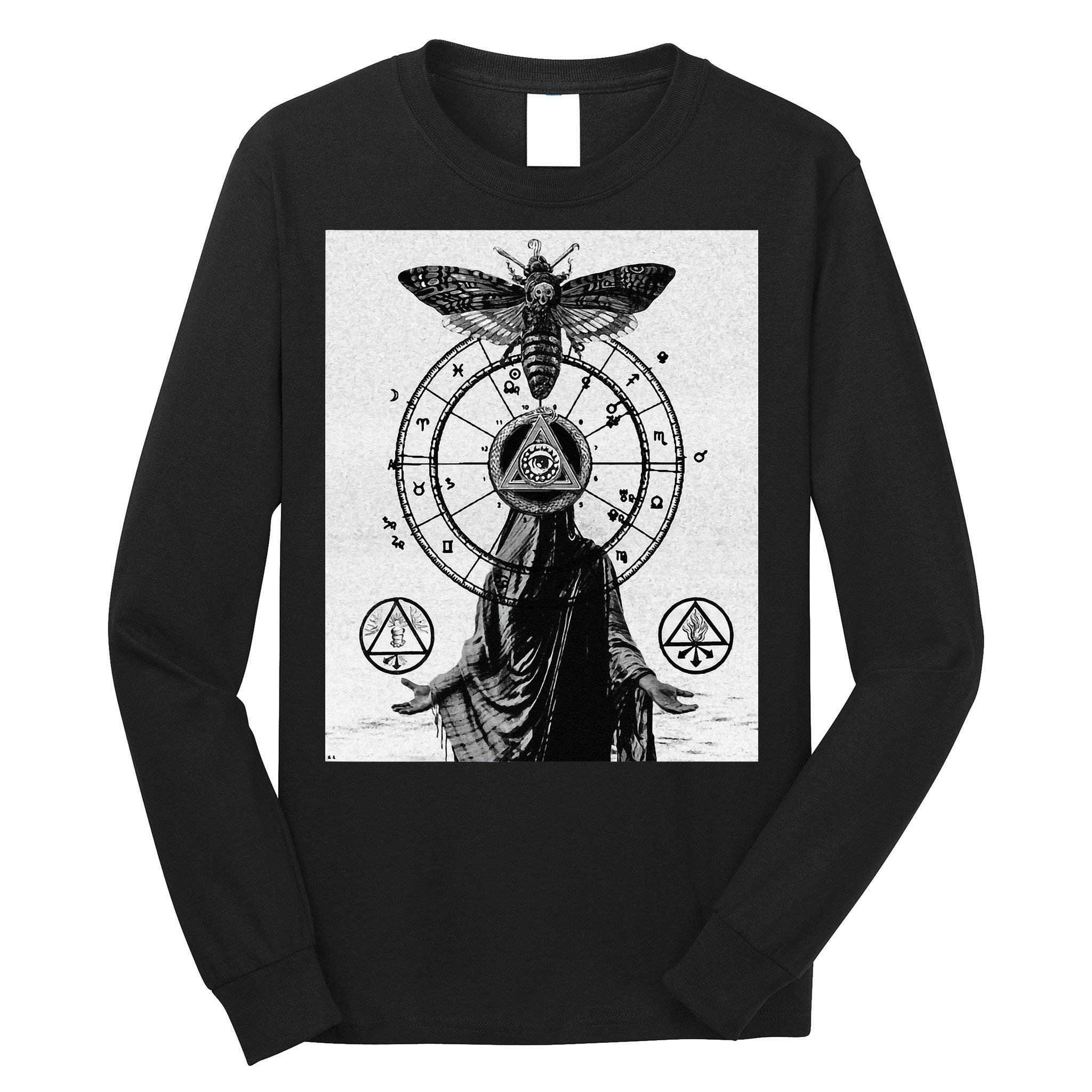 Occult Esoteric Mysticism Gothic Unholy Dark Aesthetic Goth Long Sleeve Shirt