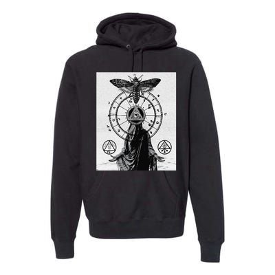 Occult Esoteric Mysticism Gothic Unholy Dark Aesthetic Goth Premium Hoodie