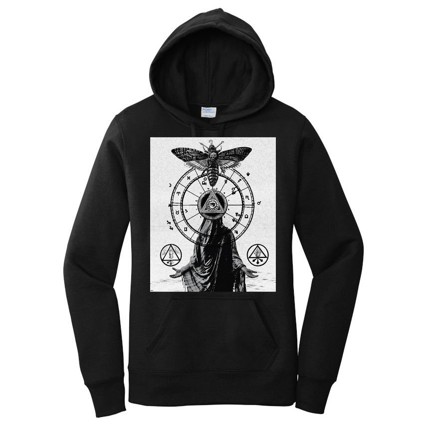 Occult Esoteric Mysticism Gothic Unholy Dark Aesthetic Goth Women's Pullover Hoodie