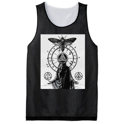 Occult Esoteric Mysticism Gothic Unholy Dark Aesthetic Goth Mesh Reversible Basketball Jersey Tank