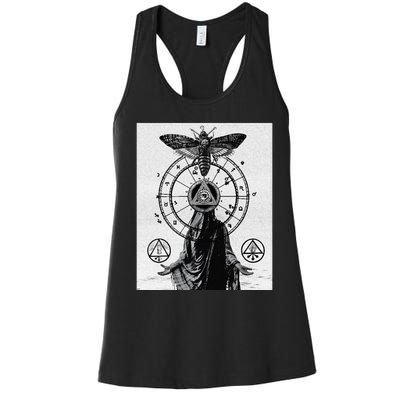 Occult Esoteric Mysticism Gothic Unholy Dark Aesthetic Goth Women's Racerback Tank