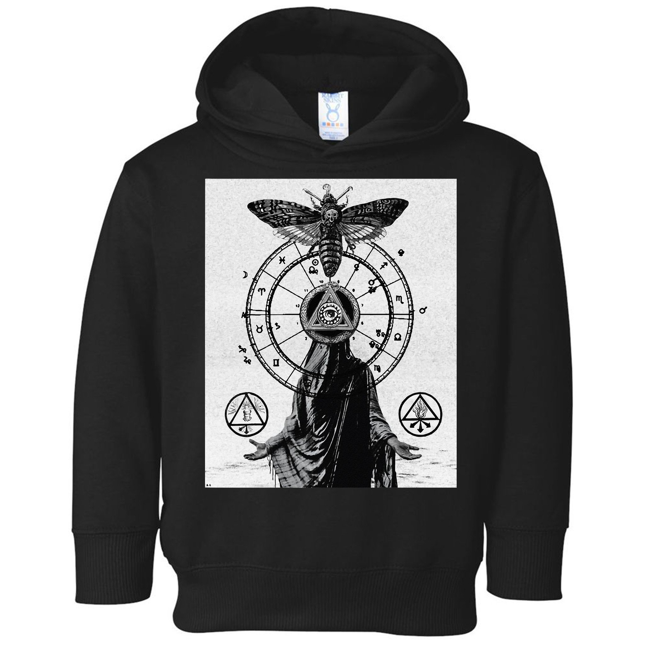Occult Esoteric Mysticism Gothic Unholy Dark Aesthetic Goth Toddler Hoodie
