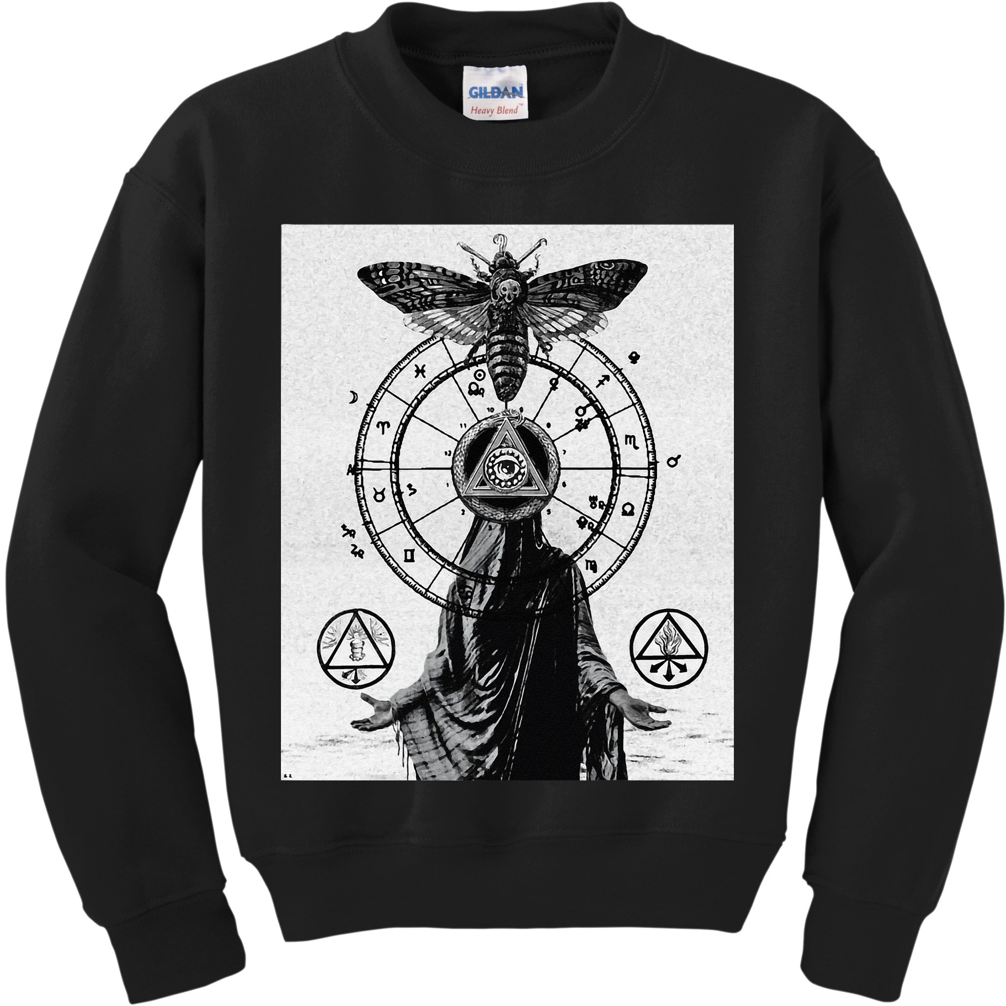 Occult Esoteric Mysticism Gothic Unholy Dark Aesthetic Goth Kids Sweatshirt