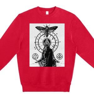 Occult Esoteric Mysticism Gothic Unholy Dark Aesthetic Goth Premium Crewneck Sweatshirt