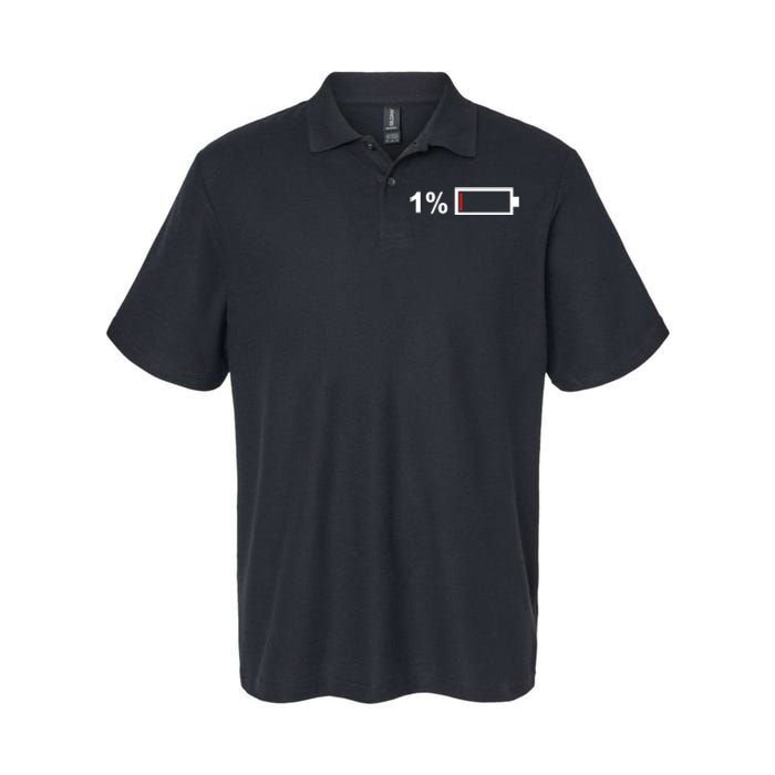 One End Of A Battery Softstyle Adult Sport Polo