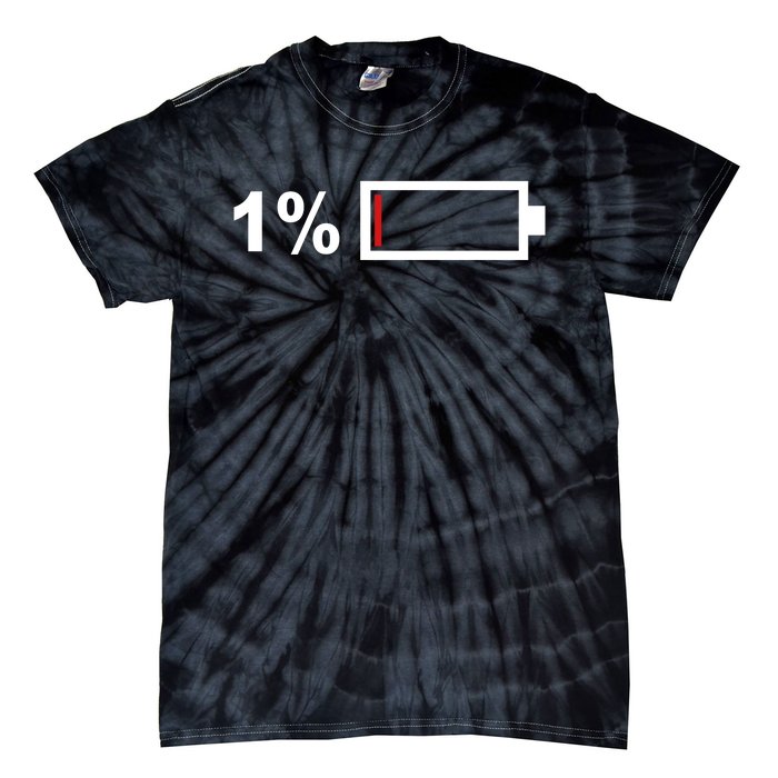 One End Of A Battery Tie-Dye T-Shirt