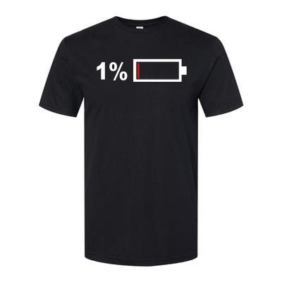 One End Of A Battery Softstyle CVC T-Shirt