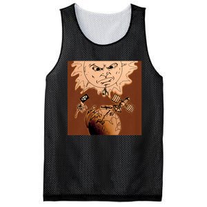 One Eyed Owl Oeo Aliens Warning Mesh Reversible Basketball Jersey Tank