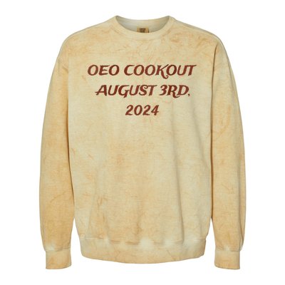 One Eyed Owl Oeo Cookout 2024 Colorblast Crewneck Sweatshirt