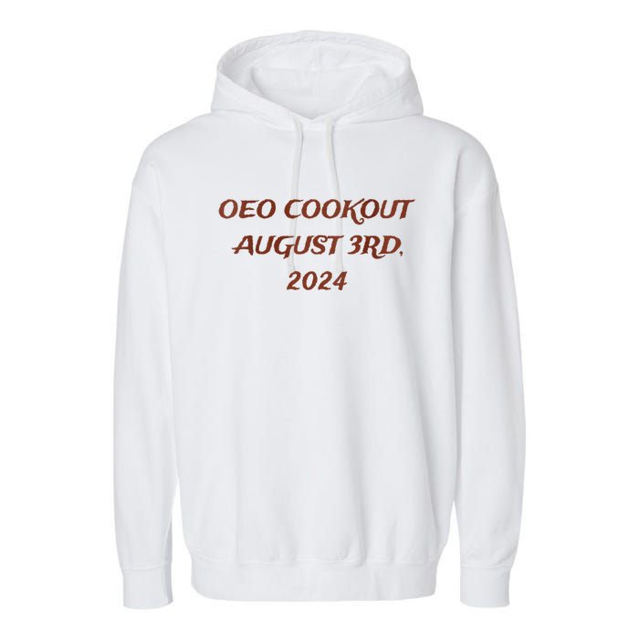 One Eyed Owl Oeo Cookout 2024 Garment-Dyed Fleece Hoodie