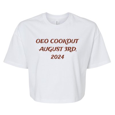 One Eyed Owl Oeo Cookout 2024 Bella+Canvas Jersey Crop Tee