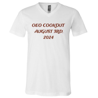 One Eyed Owl Oeo Cookout 2024 V-Neck T-Shirt